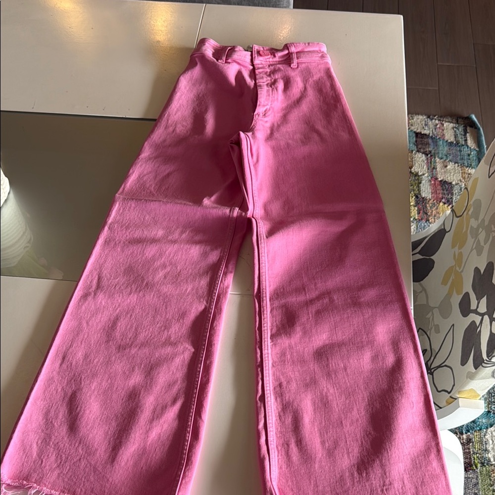 Zara Pink Buttoned Pants